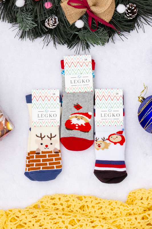 Шкарпетки дитячі "Новорічні" (зима)